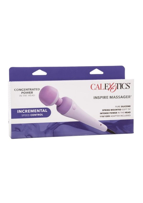 Couture Collection Inspire Wand Massager with Silicone Attachments - Lavender