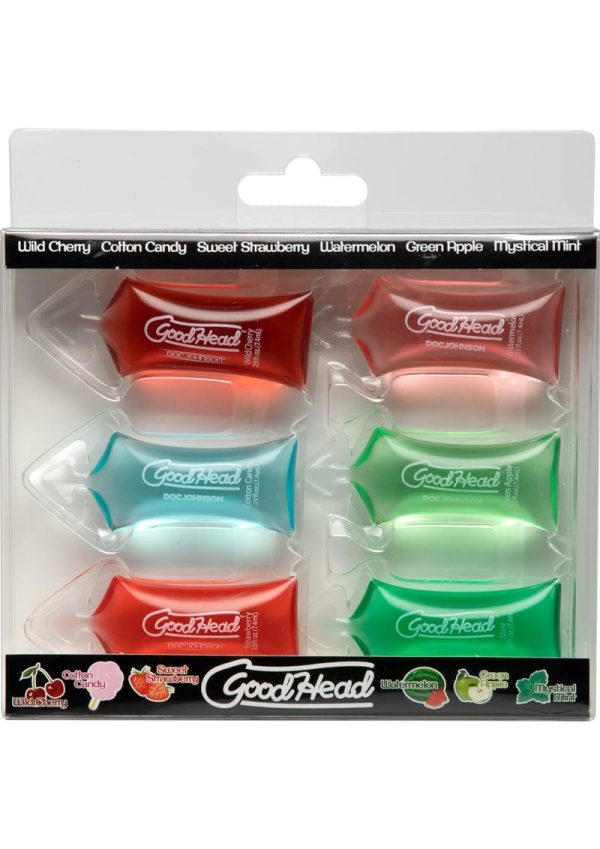 GoodHead Oral Sex Gel Flavored .25oz (6 pack)