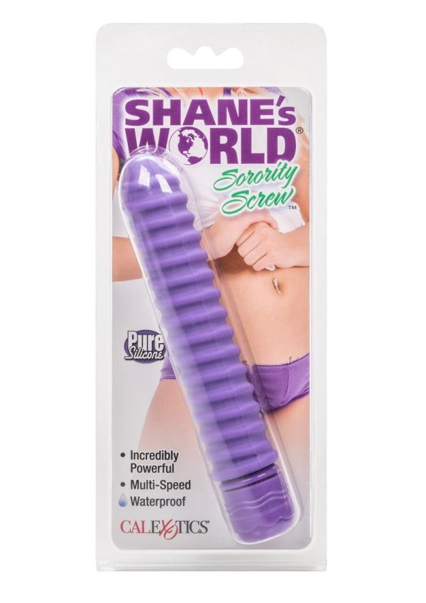 Shane`s World Sorority Screw Silicone Vibrator - Purple