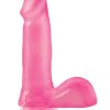 Basix Dong with Suction Cup 6in - Pink