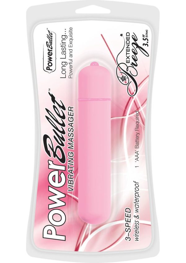 PowerBullet Extended Breeze Vibrating Bullet - Pink