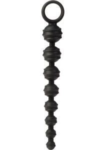 COLT Power Drill Silicone Anal Beads - Black