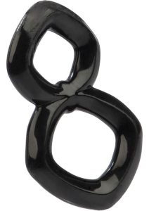 Crazy 8 Cock Ring - Black