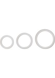 Silicone Support Rings Cock Rings (3 Piece Set) - Clear