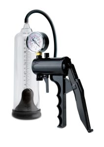 Pump Worx Max Precision Power Penis Pump - Clear and Black