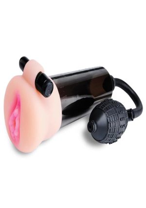 Pump Worx Travel Trio 9 Piece Penis Pump and Pleasure Sleeve Set - Black and Vanilla