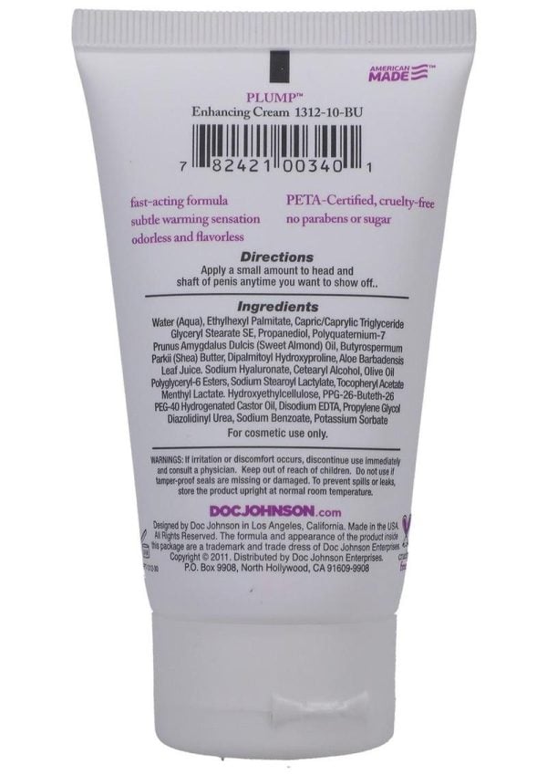 Plump Enhancement Cream For Men 2oz - Bulk