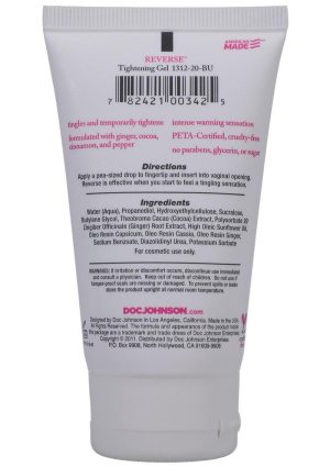 Reverse Tightening Gel For Women 2oz - Bulk