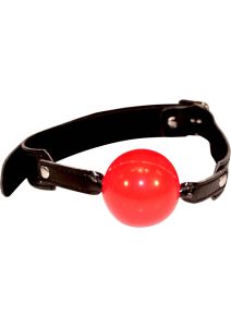 Sex and Mischief Solid Ball Gag - Red/Black