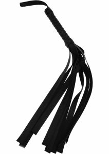 Sex and Mischief Faux Leather Flogger - Black