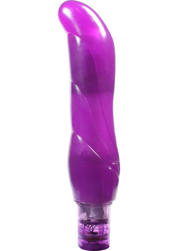 Jelly Caribbean Orion Vibrator Number 8 Waterproof 7in - Purple