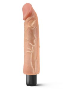 Real Feel Lifelike Toyz No. 6 Realistic Vibrating Dildo 8in - Vanilla