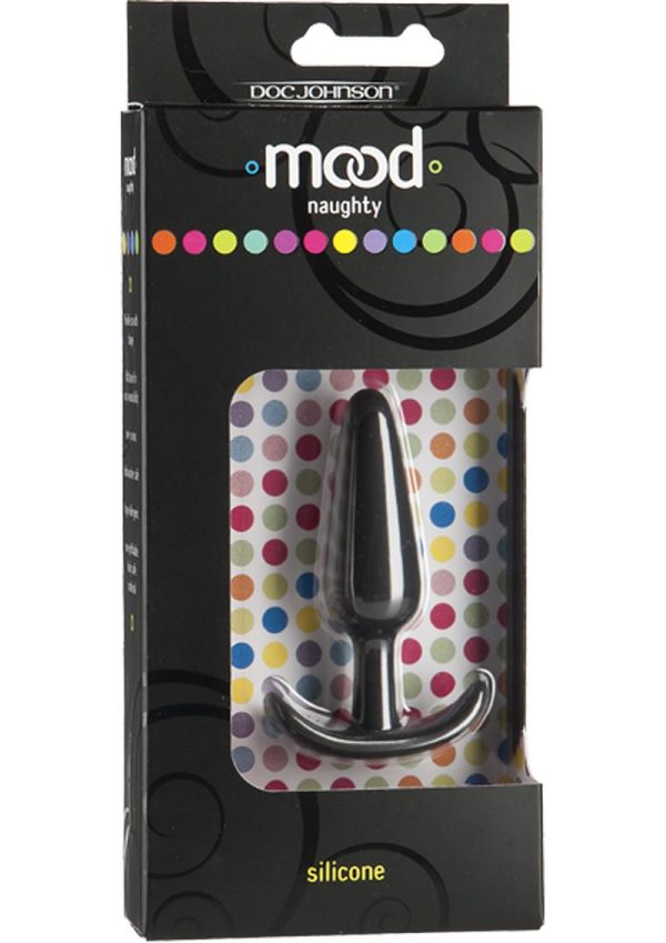 Mood Naughty 1 Silicone Anal Plug - Small - Black