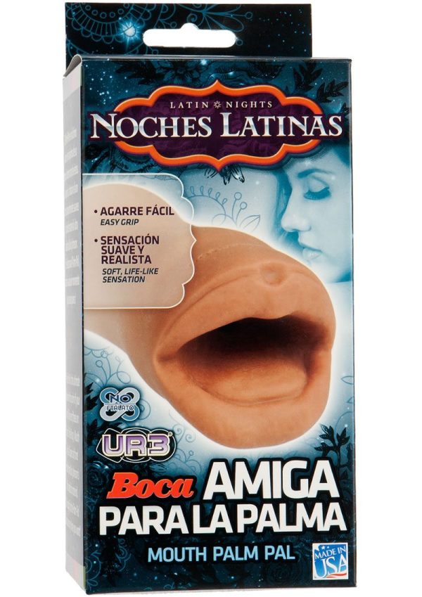 Noches Latinas Boca Amiga Para La Palma Ultraskyn Masturbator - Mouth - Caramel