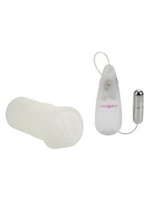 Sue Johanson Glow In The Dark Vibrating Super Head Honcho Masturbator - White