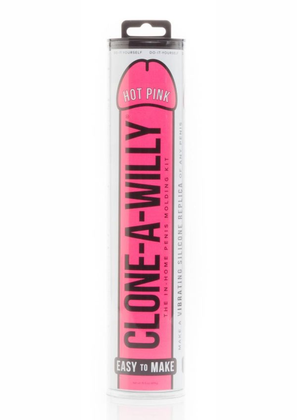 Clone-A-Willy Silicone Dildo Molding Kit with Vibrator - Hot Pink