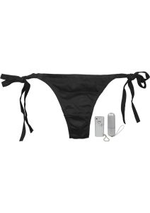 Vibro Panty Vibrating Bikini Remote Control Underwear Panty Vibe - OS - Black