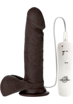 The Realistic Cock Ultraskyn Vibrating Dildo 6in - Black