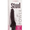 Power Stud Cliterrific Vibrator Waterproof 6.75in - Black