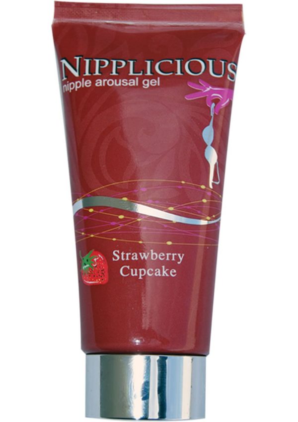 NIPPLICIOUS Nipple Arousal Gel Strawberry Cupcake 1oz