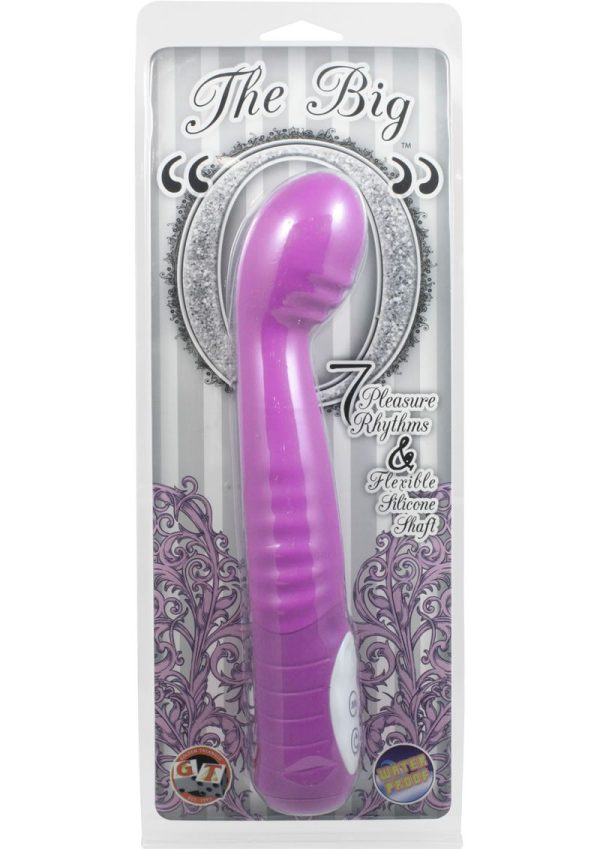 The Big O Silicone Vibrator Waterproof 8.75in - Lavender