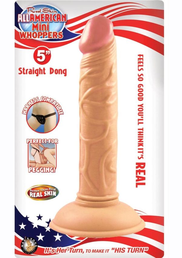 Real Skin All American Mini Whoppers Dildo 5in - Vanilla