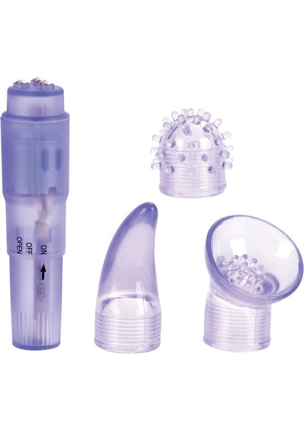 First Time Travel Teaser Wand Massager Kit - Purple