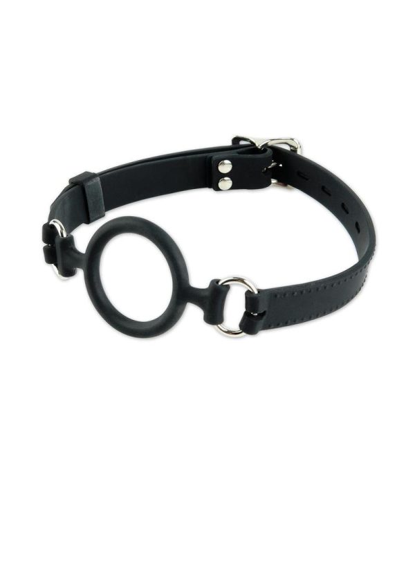 Fetish Fantasy Extreme Silicone O-Ring Gag 1.5in Diameter - Black