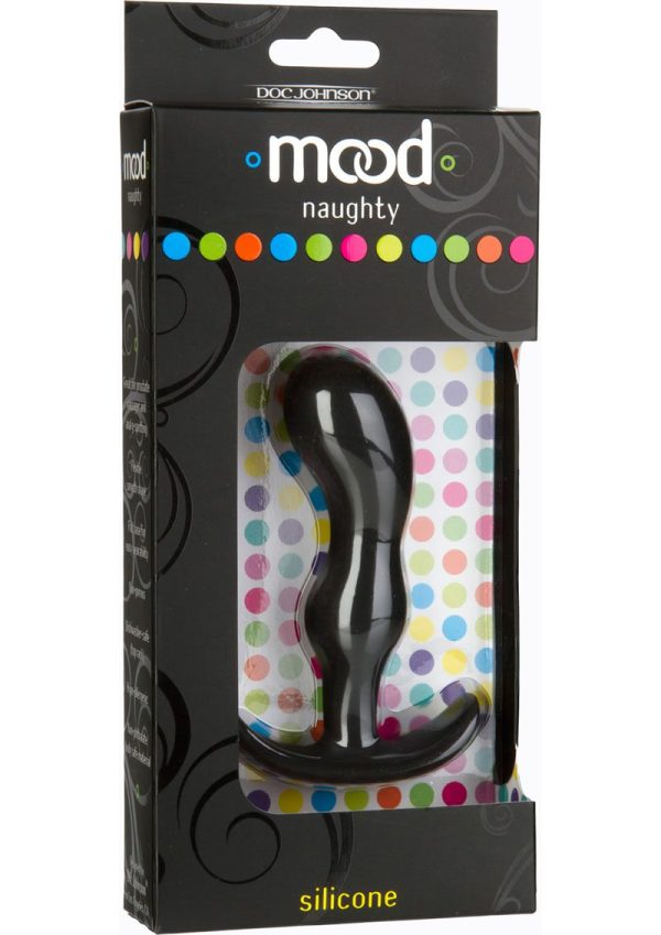 Mood Naughty 2 Silicone Anal Plug - Medium - Black