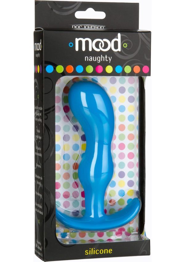 Mood Naughty 2 Silicone Anal Plug - Large -Blue