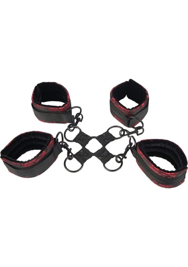 Scandal Hog Tie - Red/Black