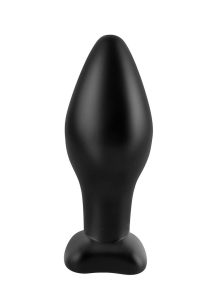 Anal Fantasy Collection Large Silicone Plug 4.25in - Black