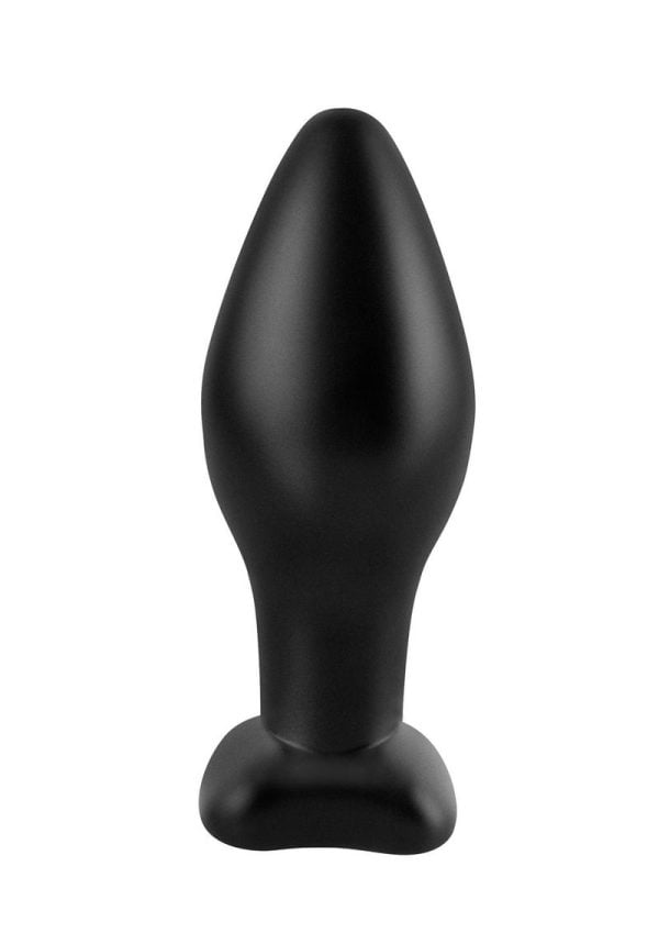 Anal Fantasy Collection Large Silicone Plug 4.25in - Black