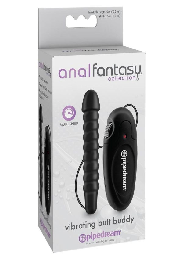 Anal Fantasy Collection Vibrating Butt Buddy 5in - Black