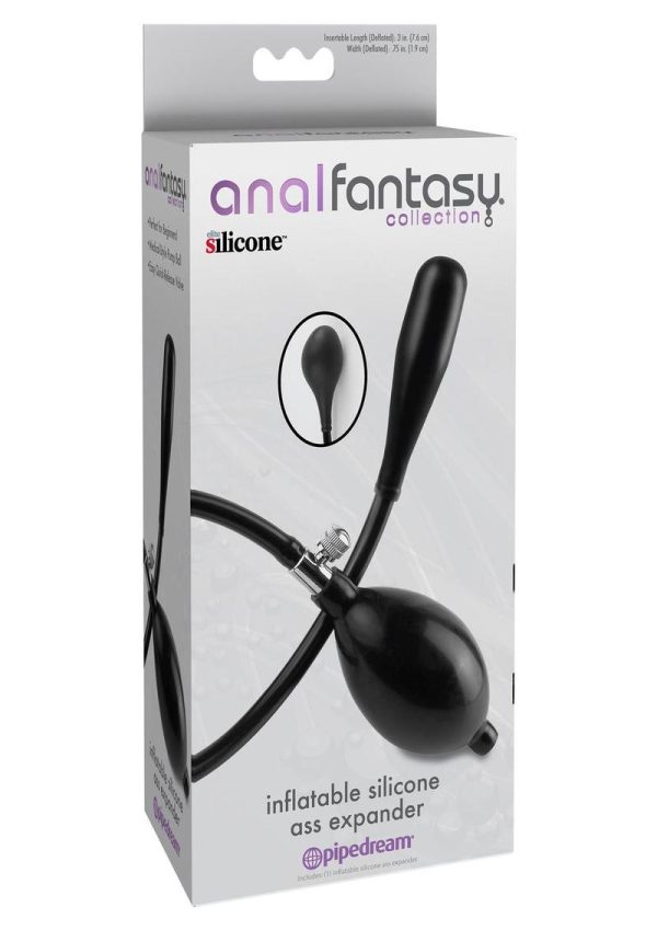 Anal Fantasy Collection Inflatable Silicone Ass Expander 3in - Black