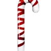 Icicles No 59 Candy Cane Glass Massager - Clear/Red