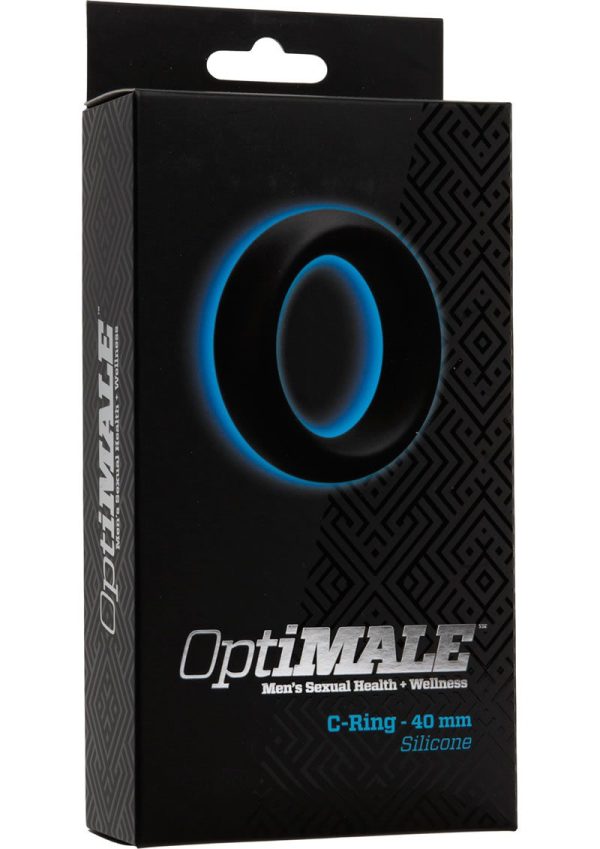 OptiMALE Silicone Cock Ring 40mm - Black