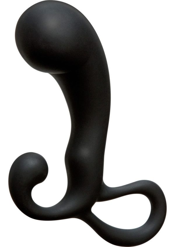 OptiMALE P-Massager Silicone Prostate Massager - Black