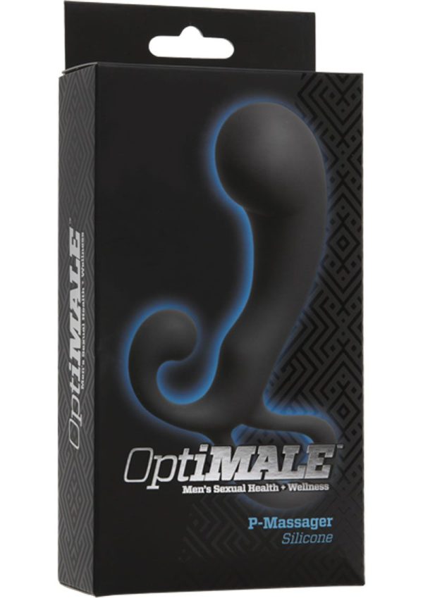 OptiMALE P-Massager Silicone Prostate Massager - Slate