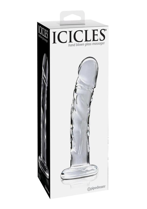 Icicles No. 62 Glass Dildo 6.5in - Clear