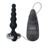 Booty Call Booty Shaker Silicone Vibrating Butt Plug with Remote Control - Black