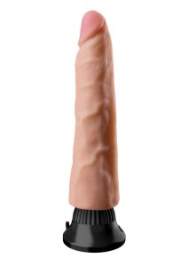 Real Feel Deluxe No. 3 Wallbanger Vibrating Dildo 7in - Vanilla