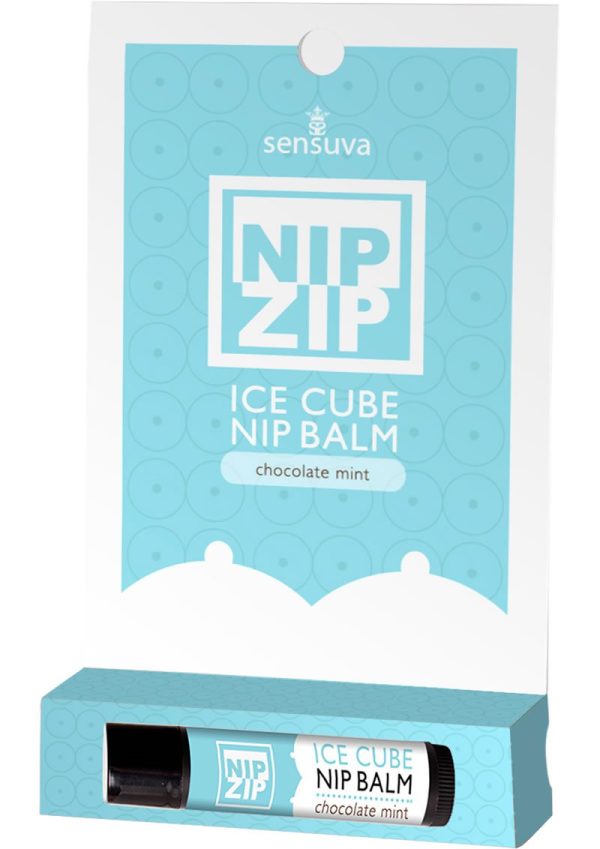 Sensuva Nip Zip Ice Cube Nip Balm Chocolate Mint Flavor