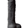 Colours Pleasures Silicone Dildo 5in - Black