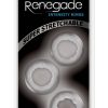 Renegade Super Stretchable Intensity Cock Rings (Set of 3) - Clear