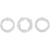 Renegade Super Stretchable Intensity Cock Rings (Set of 3) - Clear