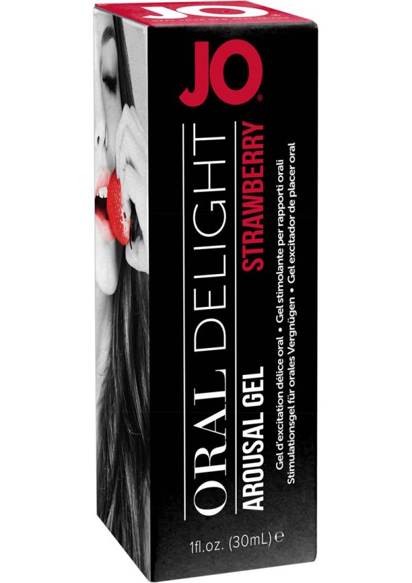 JO Oral Delight Flavored Arousal Gel Strawberry 1oz