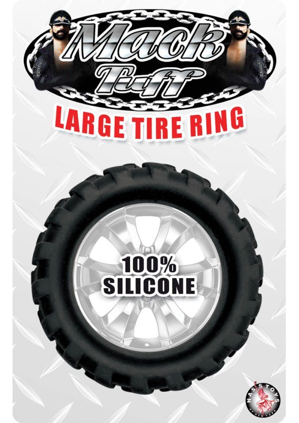 Mack Tuff Large Tire Silicone Cock Ring - Black