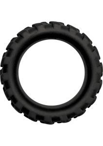 Mack Tuff Large Tire Silicone Cock Ring - Black