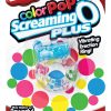 Color Pop Quickie Screaming O Plus Vibrating Ring Silicone Cock Ring - Blue